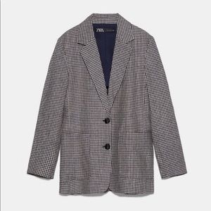 Zara Plaid Blazer